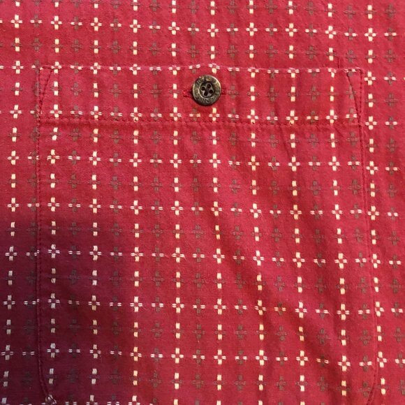 Orvis Shirt Mens 2XL Red Checks Short Sleeve Button Front Lightweight Outdoor - Picture 2 of 7